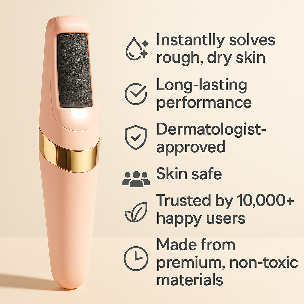 JabalX™-Electric-Hard-Skin-Remover-Foot-Callus-Remover- Electric-Foot-File-Rechargeable- Dead-Skin-Remover-for-Feet- Electric-Pedicure-Kit-Professional- Feet-Care. 
JabalX™ – جهاز كهربائي لإزال-الجلد القاسي من القدمين – مزيل مسامير القدم الكهربائي – مبرد قدم كهربائي قابل لإعادة الشحن – مزيل الجلد الميت للقدمين – مجموعة باديكير كهربائية احترافية للعناية بالقدمين